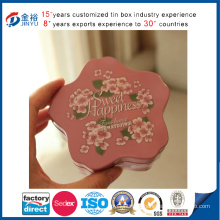 Irregular Flower Shaped Metal Food Container with Factory Price
